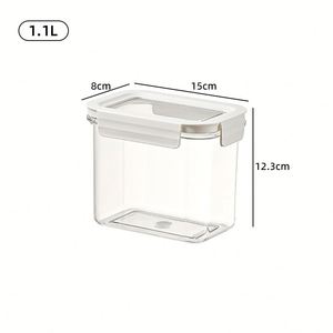 Factory Wholesale Food Grade Thickened Clear Plastic Airtight Eco-Friendly Stackable Rectangle Storage <b>Containers</b> for Food - Product Image 6