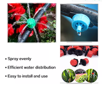 Arroseurs à gouttelettes réglables à 360 degrés, équipements d'irrigation goutte à goutte, arroseur à gouttelettes, bon prix