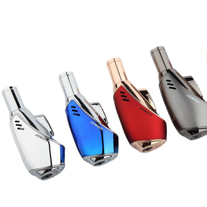 Encendedor de llama de chorro único portátil a prueba de viento para fumar para viajes cocina acampar al aire libre barbacoa y cigarros y cigarrillos - Product Image 1