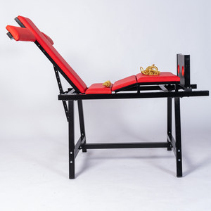 Meubles érotiques BDSM Banc de bondage en métal et menottes d'esclave Chaises sexuelles <span class=keywords><strong>Femdom</strong></span> - Product Image 5