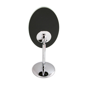 Oval Metal <b>Table</b> <b>Mirror</b> For Home Decor And Vanity Makeup Application <b>With</b> Sturdy <b>Stand</b> - Product Image 6