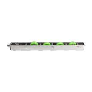 Rodillo de 4 ruedas verdes de polea de Pvc, puertas de rueda de riel deslizante, rodillo de ventana deslizante plana de calidad en tándem - Product Image 4