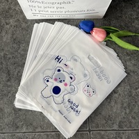 Sac de courses en plastique biodégradable à fond carré, poignée découpée, impression en héliogravure pour fourrures et vêtements