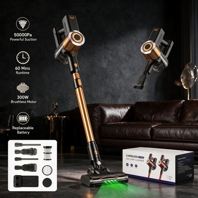 Portable Stick Vacuum Cleaner Super Clean 2000mAh Cordless Handheld Cyclone Type Bagless for Cars and Household High Quality