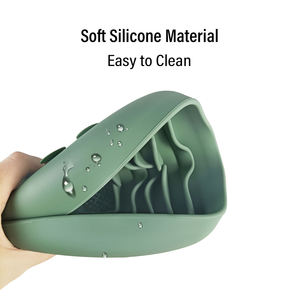 Silicone Slow <b>Feeder</b> Anxiety Relief Licking Pad Lick Mat Dog & <b>Cat</b> Square Silicone Lick Mat Pad Bowl - Product Image 4