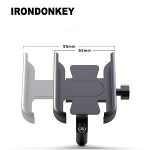 IRONDONKEY <span class=keywords><strong>bicicleta</strong></span> eléctrica aleación de aluminio soporte de teléfono manillar Base espejo asiento motocicleta <span class=keywords><strong>bicicleta</strong></span> accesorios - Product Image 3