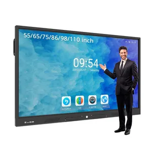 Venda quente 86 Polegada Interativa Flat Panel LCD Display Equipamento Educacional Interativo Smart Board para Ensino