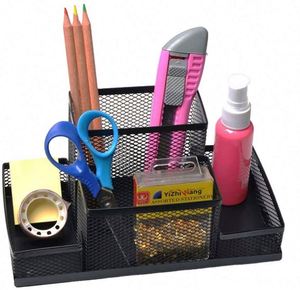 Metal Mesh Desk Organizer Stationary Storage Stand <b>Pen</b>, Pencil Holder for Office, Home, and Study Table - Product Image 1
