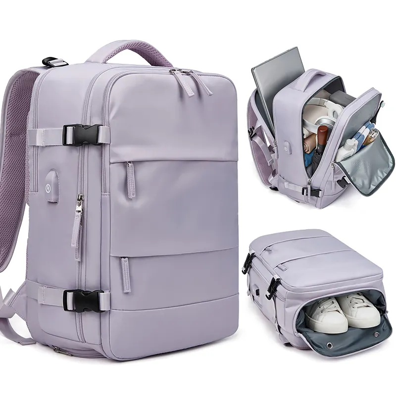 Offre Spéciale sac à dos de grande capacité sac à bagages d'affaires pour femmes sac à dos de voyage léger pour voyage d'affaires à courte distance pour hommes