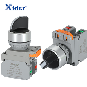 Xider DB-A7-JX11F-D Hợp kim nhôm 3 vị trí Selector chuyển momentary push button chuyển - Product Image 2