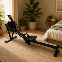 Appareil de cardio-training Air Rower, équipement de gym 9309, machine à ramer à poulie pour usage domestique