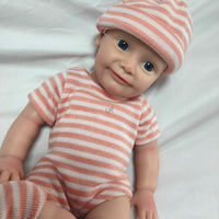 Poupée Reborn en Silicone Corps Entier Réaliste de 40 cm (16 Pouces) Bébé Fille Nouveau-né Fait Main Prématuré pour Enfants Fille/Garçon Cadeau d'Anniversaire Jouet