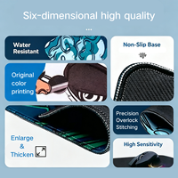 Tapis de souris personnalisé par sublimation, grand tapis de bureau pour jeux, logo personnalisé, bord cousu, tapis de souris en caoutchouc vierge pour la maison et le bureau