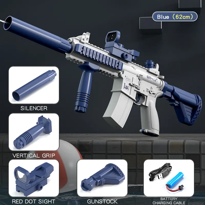 Унисекс M416 электронный безопасный игрушечный водяной пистолет пластиковый материал для детских игр на водной основе в жанре Игрушечного Пистолета