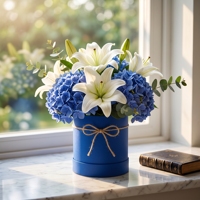 Boîte cylindrique ronde personnalisée pour fleurs, en papier mat, avec nœud en ruban, pour cadeaux floraux de mariage et de fêtes