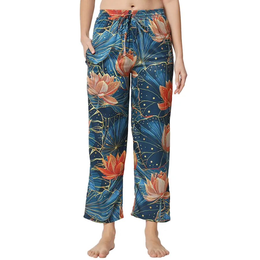महिलाओं के लिए ग्रीष्मकालीन पोशाकें महिलाओं के लिए लाउंजवियर पायजामा फेमिनिनो स्लीपवियर महिलाओं के लिए पायजामा पोर फेम्स लंबी पतलून पायजामा पैंट