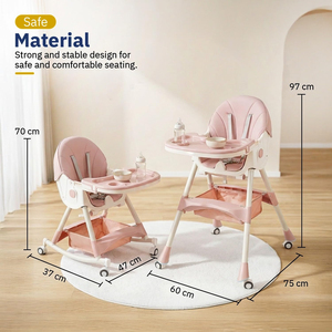 Silla Alta Multifuncional Plegable 2026 para Bebés de 1-2 Meses, Asiento Elevador para Comer y Alimentar - Product Image 4