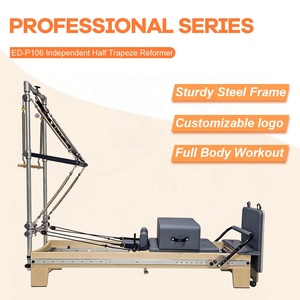 Machine de Pilates Reformer Commerciale en Bois d'Érable Réglable avec Demi-<span class=keywords><strong>Trapeze</strong></span> pour la Santé et l'<span class=keywords><strong>Exercice</strong></span> Physique en Studio de Pilates - Product Image 2