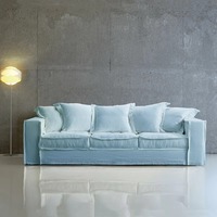 Canapé double moderne en tissu simple canapé droit nordique salon maison canapé décontracté blanc peut être démonté et personnalisé