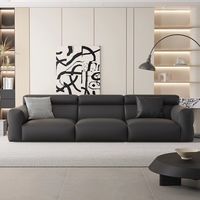 Canapé sectionnel moderne italien en cuir de vachette véritable, idéal pour salon et mobilier d'hôtel – Meilleures ventes