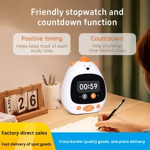 Trẻ em học đồng hồ giảng dạy Wifi thời tiết âm nhạc nói chuyện đồng hồ robot với đếm ngược Pomodoro hẹn giờ cuộc sống Thông Minh Kỹ thuật số Đồng hồ báo thức - Product Image 5