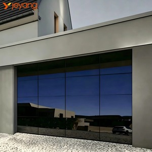 <span class=keywords><strong>Porte</strong></span> <span class=keywords><strong>de</strong></span> <span class=keywords><strong>garage</strong></span> moderne en métal isolé <span class=keywords><strong>de</strong></span> style américain et européen, personnalisable, 16 pieds, avec vitrage, dimensions standard 9x8, 10x8, 16x8 pour la maison - Product Image 1