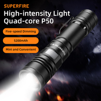 Lampe torche multifonctionnelle étanche à zoom réglable, haute luminosité, haute qualité, 1500 lumens, longue durée, rechargeable par USB, 5 fonctions