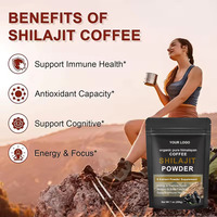 OEM Private Label Shilajit Koffiepoeder Energiedrank Biologisch Himalaya Shilajit Extract Poeder Puur Natuurlijk Shilajit Koffie