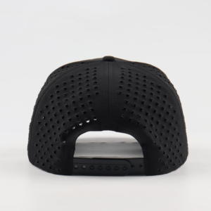 Casquette de golf et de baseball personnalisée à 5 panneaux, imperméable, <span class=keywords><strong>avec</strong></span> patch en PVC, trous <span class=keywords><strong>d</strong></span>écoupés au laser, en polyester camouflage, pour activités sportives - Product Image 5