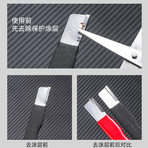 <b>Knife</b> <b>Sharpener</b> Red Black Alloy Steel Manual For Kitchen <b>Knives</b> And Scissors Rectangular Shape - Product Image 5