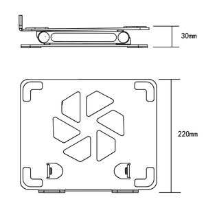 Phổ Biến Có Thể Gập Lại Thép Carbon Máy Tính Xách Tay Máy Tính Bảng Máy Tính Pad Máy Tính Xách Tay Đứng Chủ Chiều Cao Điều Chỉnh Cho Nhà/Văn Phòng - Product Image 5