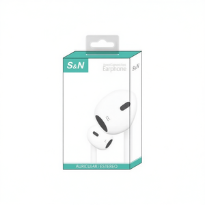 Audífonos con cable S&N con sonido estéreo para iPhone con micrófono y control remoto - Product Image 2