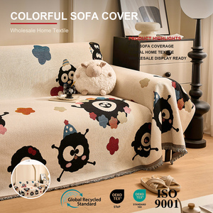 Funda de Sofá con Diseño de Bola de Peluche Adorable, Verde, Opulento, Resplandeciente, Pintoresco, Botánico, Ornamentado, Imponente, Florido, Lujoso - Product Image 2