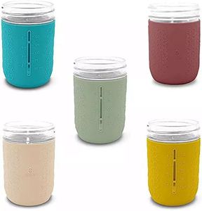 Manchons isolants en silicone pour tasses et bocaux Mason pour enfants – Qualité alimentaire, écologiques, compatibles lave-vaisselle, isolation thermique - Product Image 4
