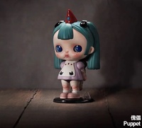 POPMART Série Tinytiny Boîte Mystère Jeu d'échecs Artisanat en PVC Cadeau Tendance Ornements Inspirés des Personnages de La Reine des Neiges 11cm 12+ ans Sous Boîte