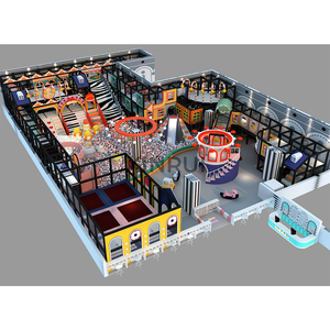 Équipement de terrain de jeu intérieur pour enfants de qualité commerciale sur <span class=keywords><strong>le</strong></span> thème du carnaval. Tout-en-un avec une énorme fosse à balles - Product Image 4