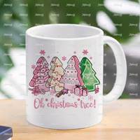 Haute qualité noël vinyle étanche UV DTF tasse enveloppes gobelet enveloppes transferts transfert étiquette Logo autocollants impression