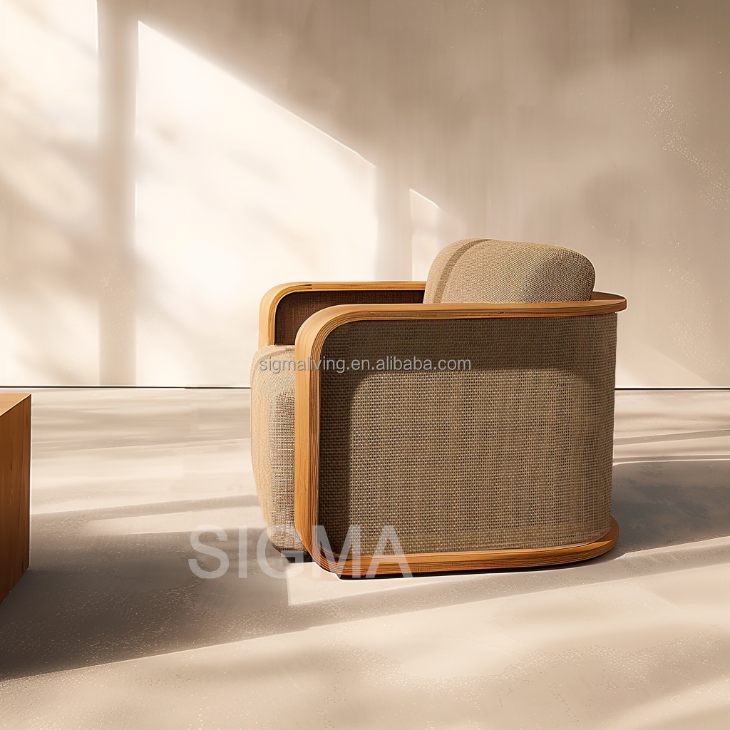 Factory Custom Patio High End Solid Wooden Garden Sofa Modern All Weather Teak Wood Sofa Outdoor Furniture Garden Sofa