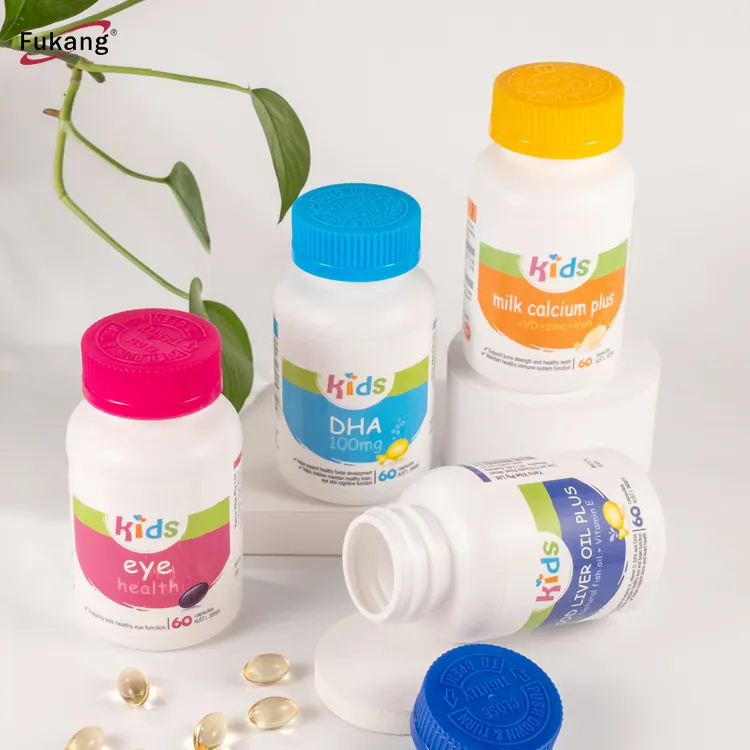 Botellas Vacías de plástico transparente HDPE para pastillas, contenedores de medicina, para polvo de vitaminas, 10cc-500cc