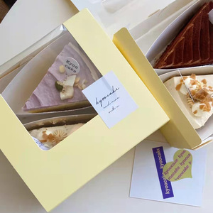 IMEE-caja <span class=keywords><strong>de</strong></span> embalaje <span class=keywords><strong>de</strong></span> pastelería con ventana transparente, tamaño personalizado, para pastel, galletas, dulces, Madeleine - Product Image 3