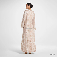 Abaya Kimono Ouverte Ornée de Fleurs Couleur Unie pour l'Aïd Ramadan 2026 – Vêtement Islamique
