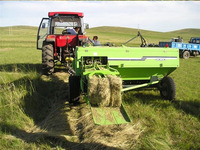 Hacheuse et presse à balles de foin de haute qualité, faible consommation, idéale pour un emballage agricole efficace, garantie d'un an incluse