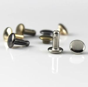 Remaches de Metal de Latón con Doble Cabeza, Remaches Redondos para Manualidades en Cuero, Bolsos, Cinturones, Prendas, Sombreros, Zapatos, Collares para Mascotas, Decoración - Product Image 3