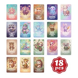 Nouvelle carte postale modèle : Animal mignon guerrier, courage, confiance, résilience – Inspire <span class=keywords><strong>une</strong></span> énergie <span class=keywords><strong>positive</strong></span> - Product Image 2