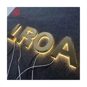 Nhà Sản Xuất Tùy Chỉnh 3D Led Backlit Thư Signage Lit Letters Logo Dấu Hiệu Công Ty Logo Tên