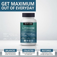 Capsules de L-Tyrosine Naturelle, Extrait Végétal, Complément Alimentaire, L-Tyrosine 500mg, Capsule, OEM, Marque Privée
