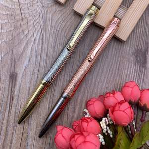 Stylo à encre gel métallique de luxe lourd, élégant, nouvelle qualité, pointe de 1,0 mm, logo personnalisable - Product Image 2