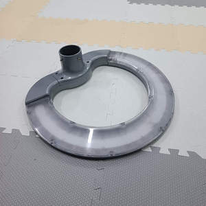 Lampe de jardin LED J06Series en aluminium peint gris brillant, ovale incurvé, à bande creuse en forme de cœur, 30W-50W - Product Image 6