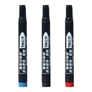 Marqueur à base d'huile Aqwa, noir, imperméable, stylo logistique à pointe épaisse, pour l'étiquetage, l'écriture, la livraison express - Product Image 2