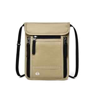 Bolso Bandolera de Nailon Impermeable con Cierre de Cremallera, Protección RFID, para Viajes, Todas las Temporadas, Gris, 0.2kg - Product Image 6